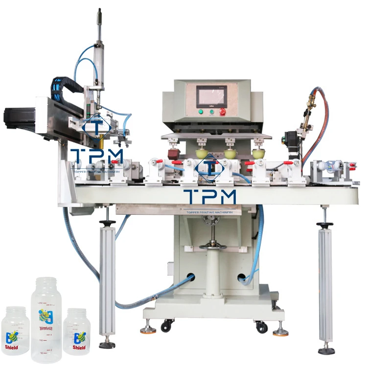 Different Shapes Babay Bottle Rotary Pad Printing Machine